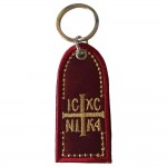 Μπρελόκ σε σχήμα Καμπάνα με την ευχή κεντημένο δύο όψεων