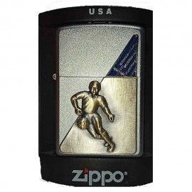 Zippo Euro 2004 με ανάγλυφο ποδοσφαιριστή - Νο 053 από 300 τεμάχια.