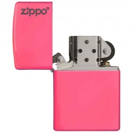 Zippo Neon Pink Matte With Logo Windproof Lighter 28886ZL