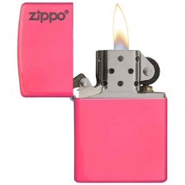 Zippo Neon Pink Matte With Logo Windproof Lighter 28886ZL