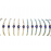 BD-119 Bracelet evil eye rolled up 