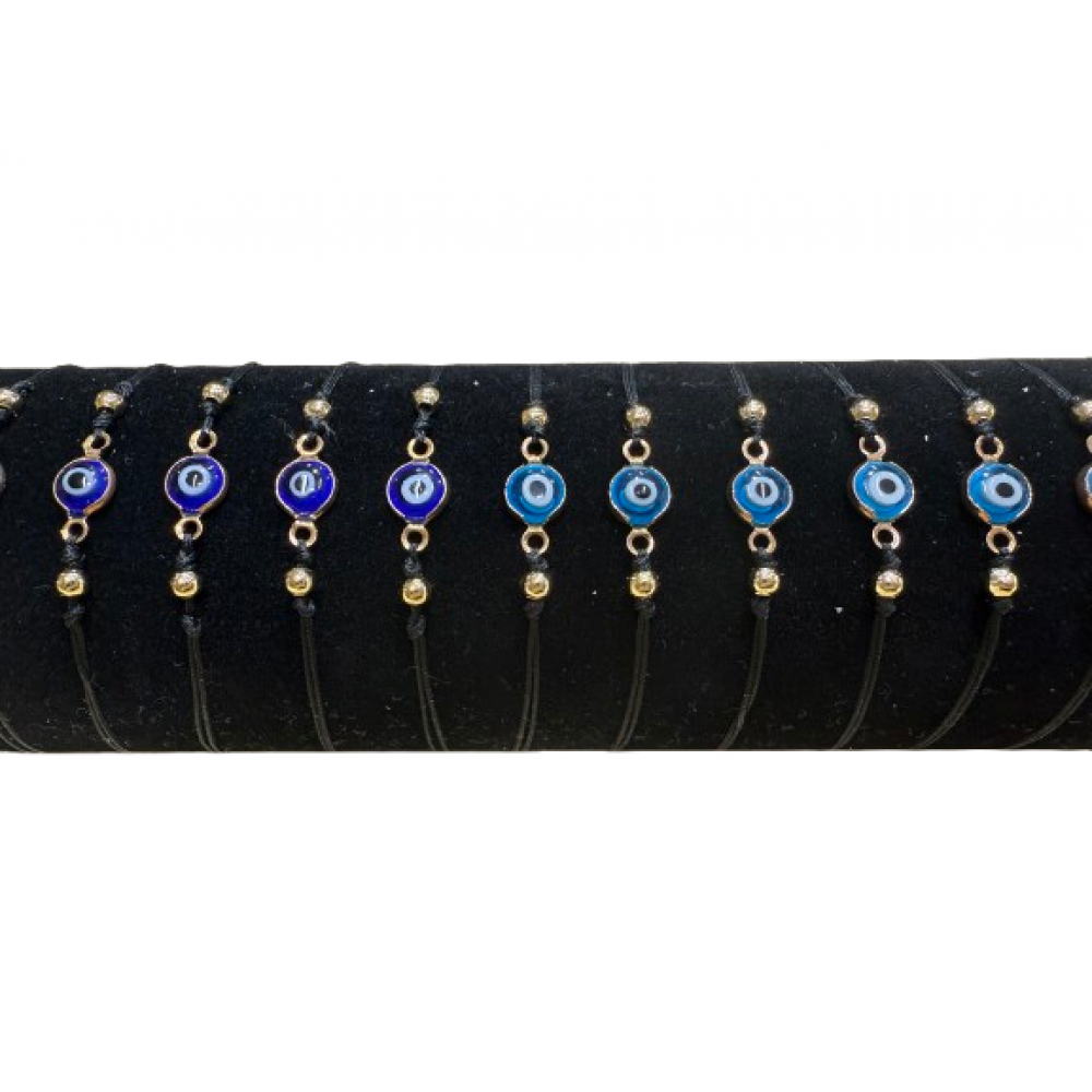 BE-122 Bracelet evil eye rolled up 