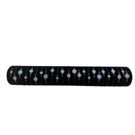 BA-020 Βραχιόλι μάτι με στρας σε ρολό 