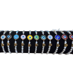 BA-059 Βραχιόλι χρωματιστό μάτι σε ρολό 