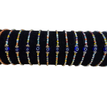 BB-038 Βραχιόλι χρωματιστό μάτι σε ρολό 