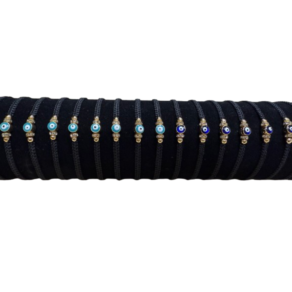 BD-236 Bracelet evil eye rolled up 
