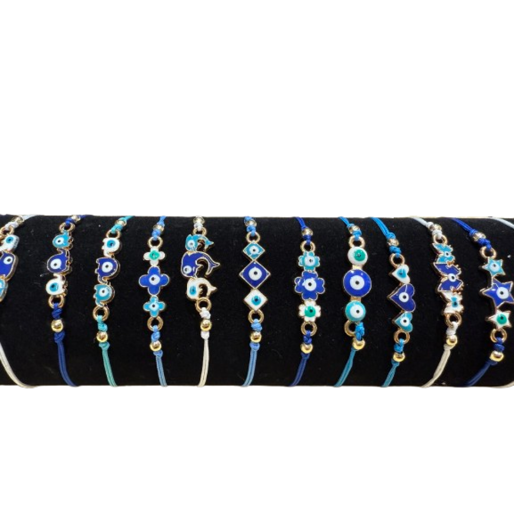 BD-238 Bracelet evil eye rolled up 