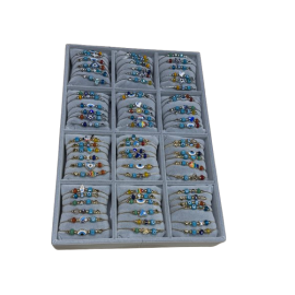 TD-020 Βραχιόλι μάτι διάφορα σχέδια πολύχρωμο κασετίνα 